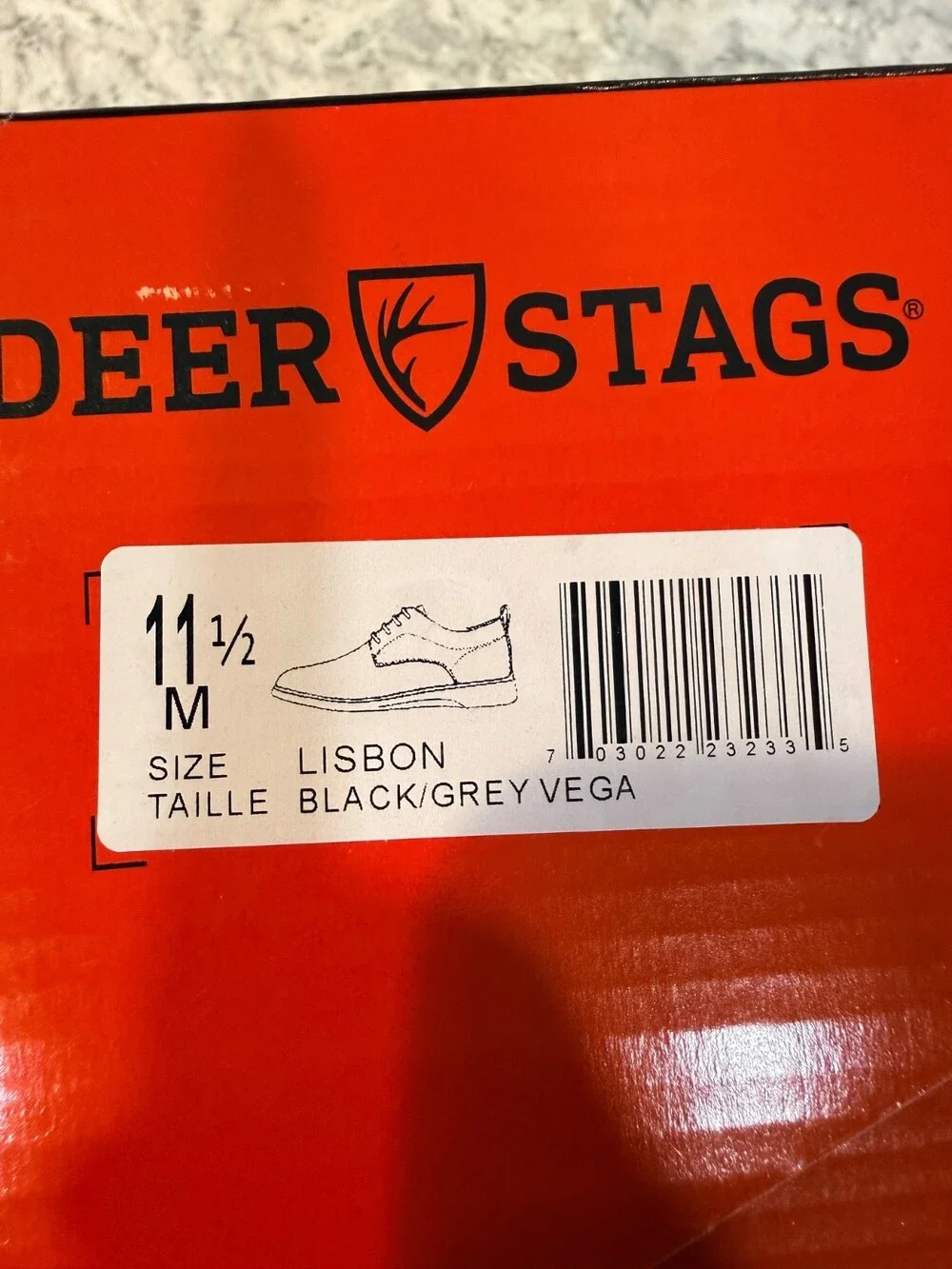 Man's Dress Shoes Deer Stags Lisbon Oxford, NIB, 11 1/2